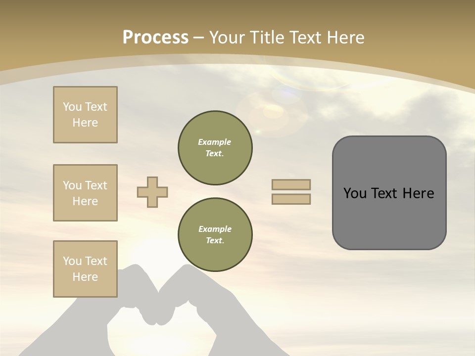 A Person Making A Heart Shape With Their Hands PowerPoint Template