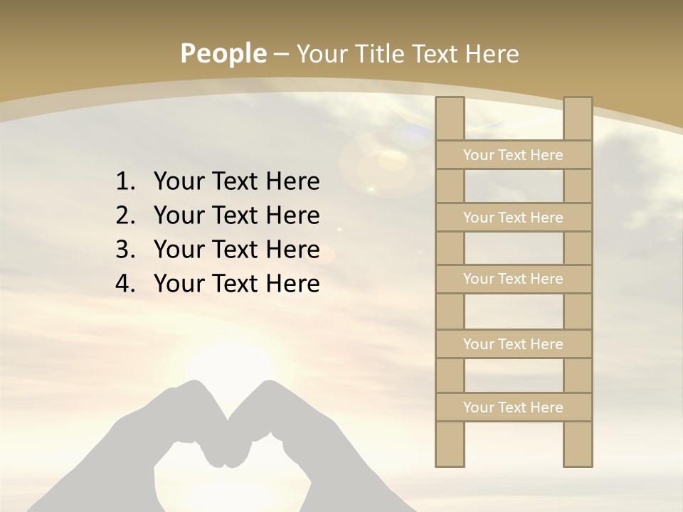 A Person Making A Heart Shape With Their Hands PowerPoint Template