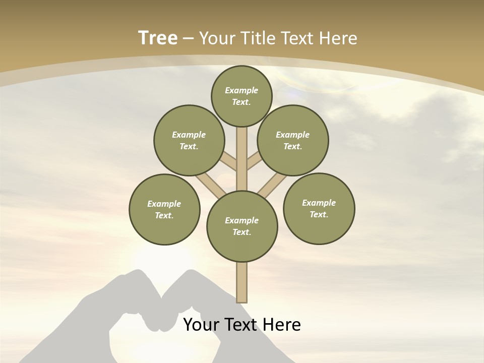 A Person Making A Heart Shape With Their Hands PowerPoint Template