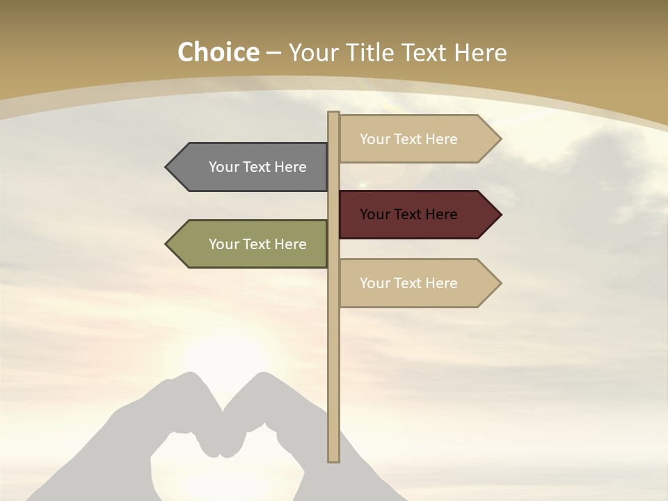 A Person Making A Heart Shape With Their Hands PowerPoint Template