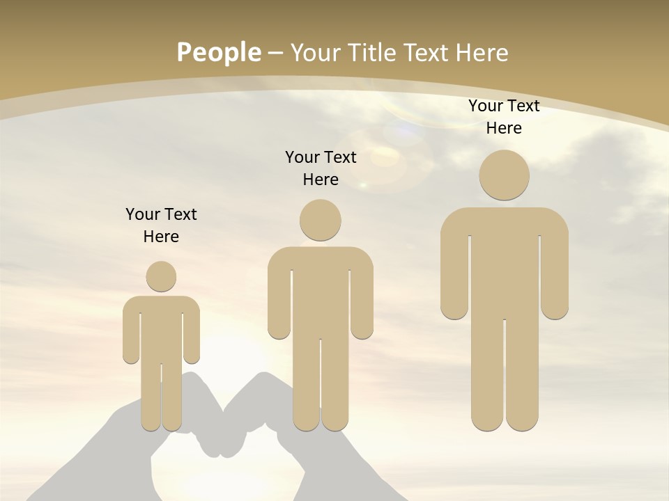 A Person Making A Heart Shape With Their Hands PowerPoint Template