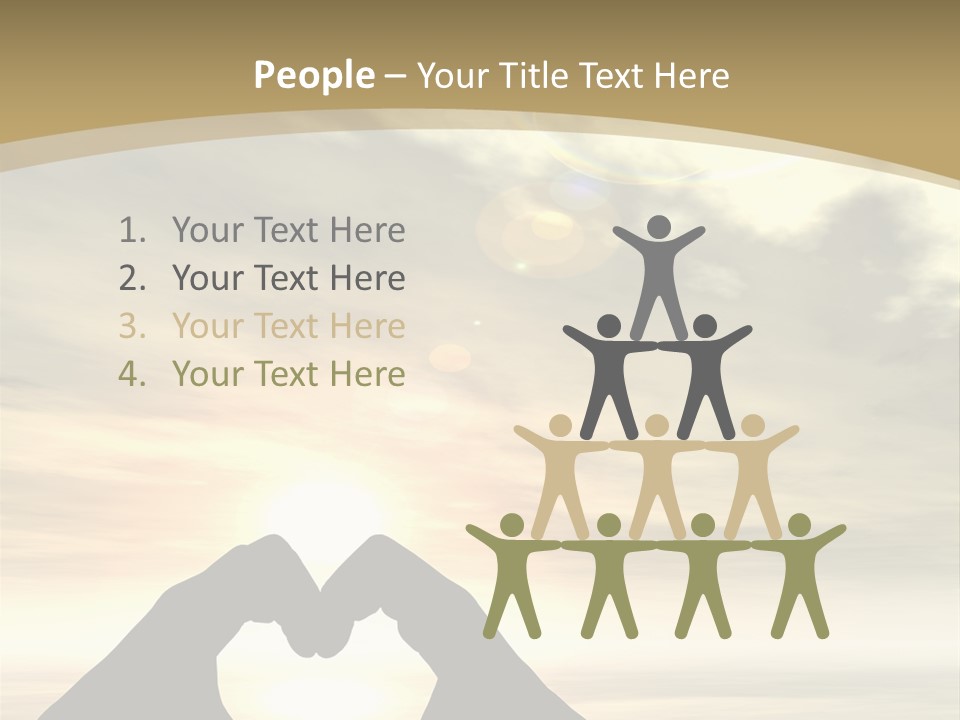 A Person Making A Heart Shape With Their Hands PowerPoint Template