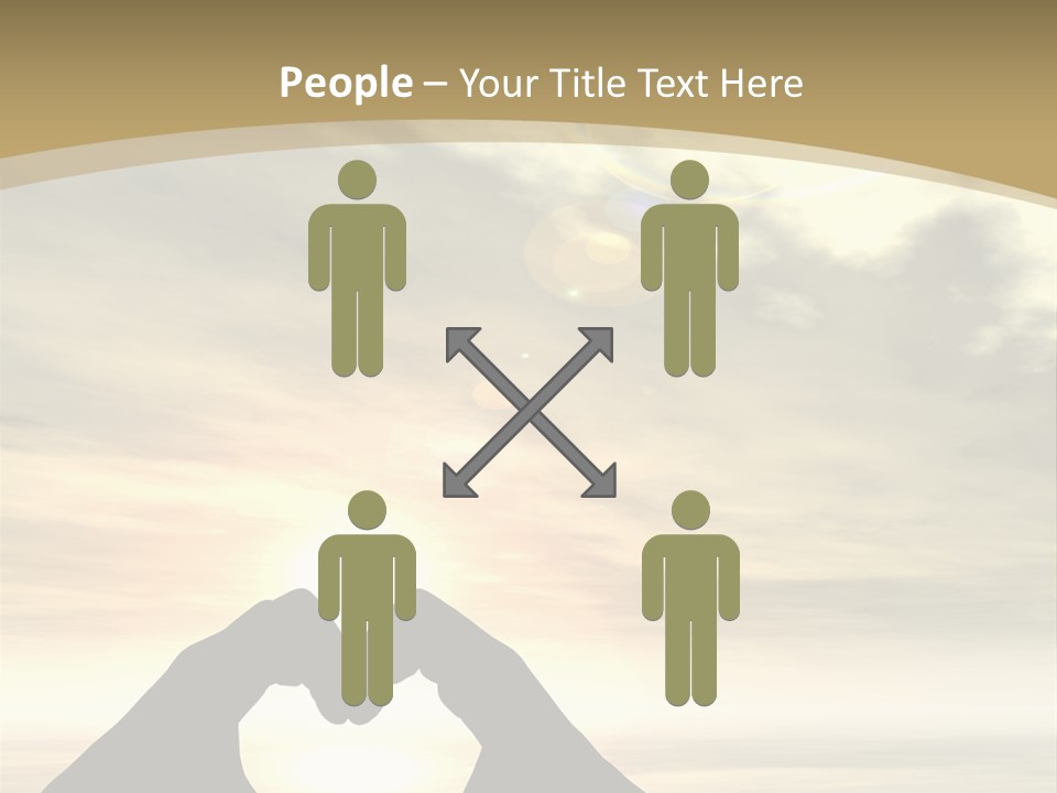 A Person Making A Heart Shape With Their Hands PowerPoint Template