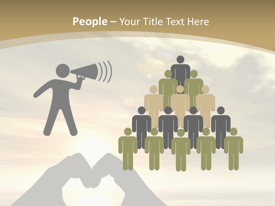 A Person Making A Heart Shape With Their Hands PowerPoint Template