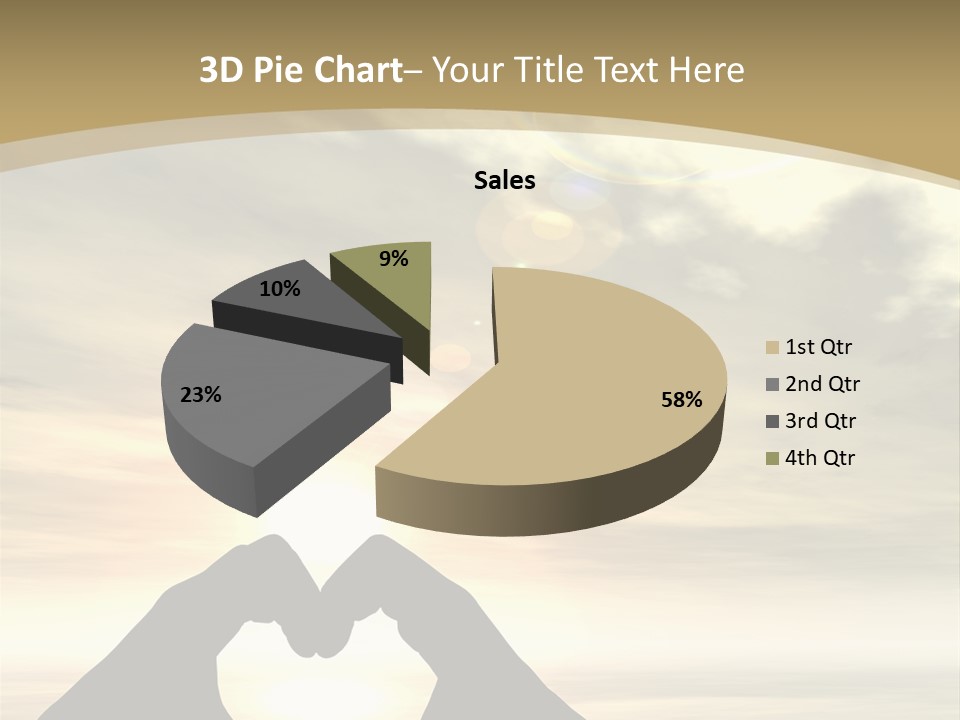 A Person Making A Heart Shape With Their Hands PowerPoint Template