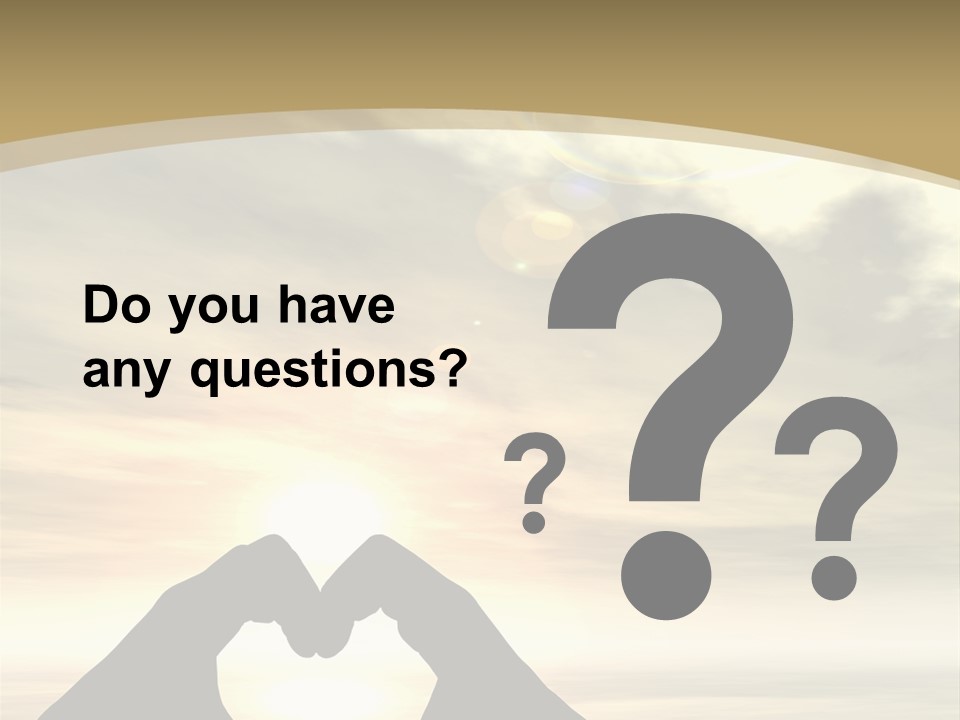 A Person Making A Heart Shape With Their Hands PowerPoint Template