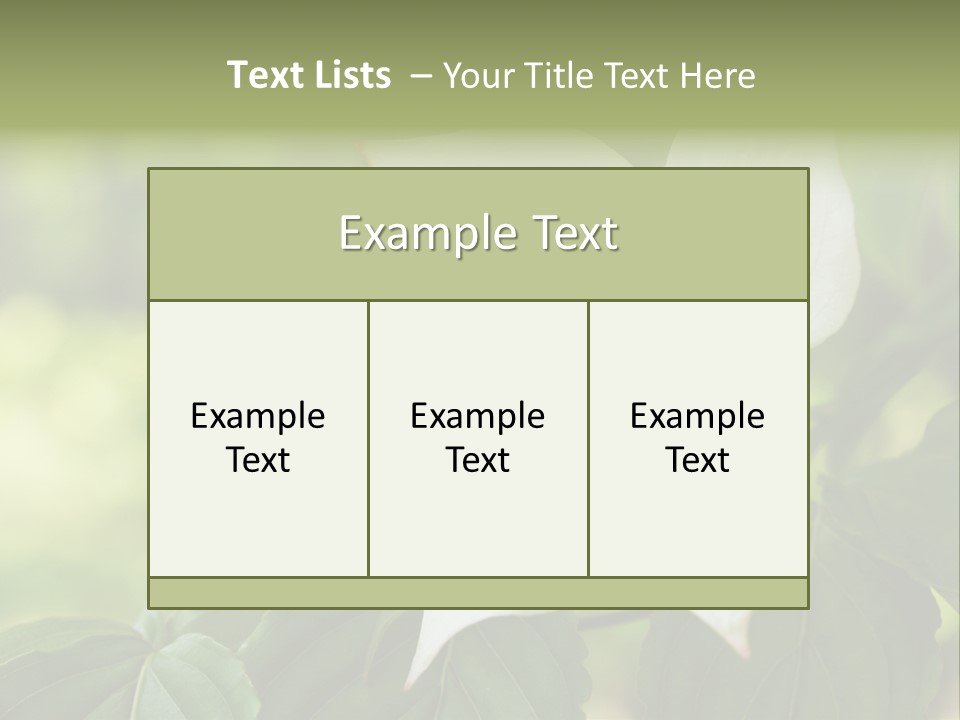 A White Flower With Green Leaves In The Background PowerPoint Template