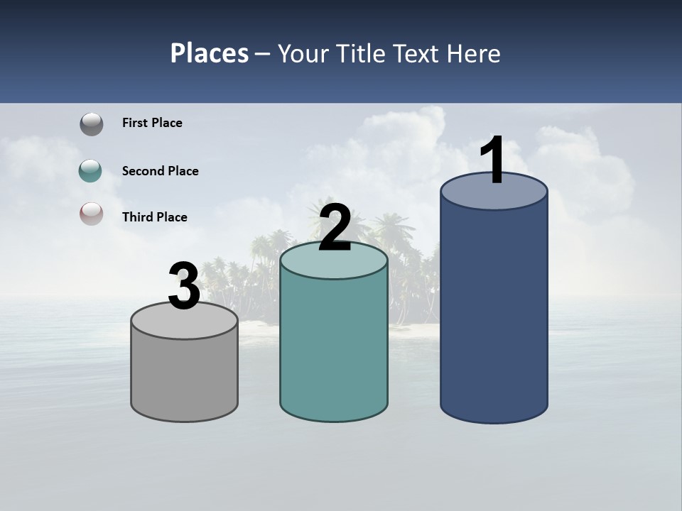 A Small Island In The Middle Of A Body Of Water PowerPoint Template