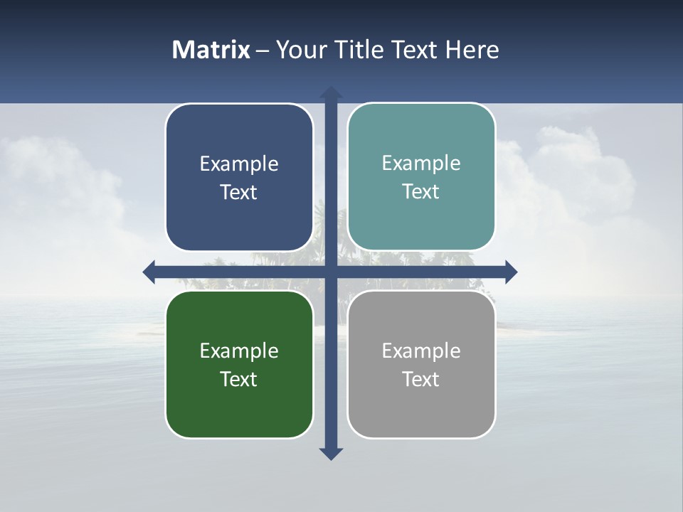 A Small Island In The Middle Of A Body Of Water PowerPoint Template