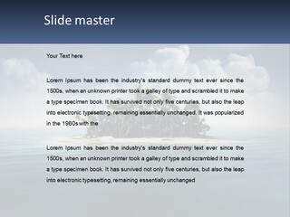 A Small Island In The Middle Of A Body Of Water PowerPoint Template