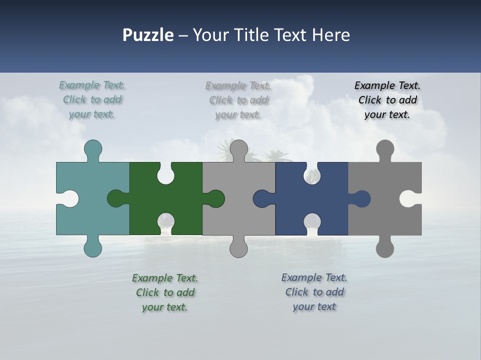 A Small Island In The Middle Of A Body Of Water PowerPoint Template