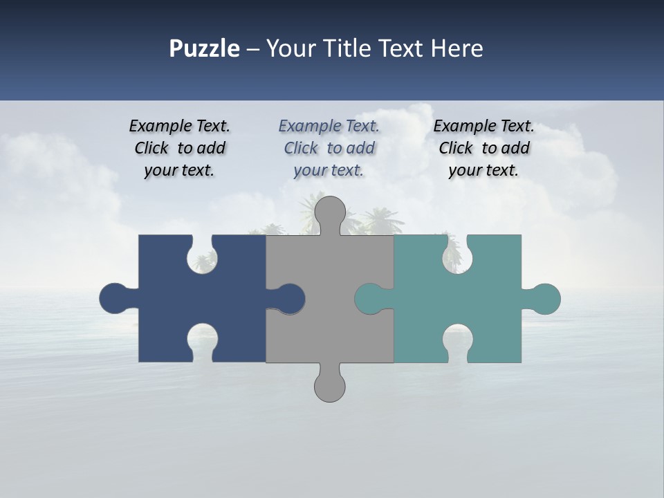 A Small Island In The Middle Of A Body Of Water PowerPoint Template