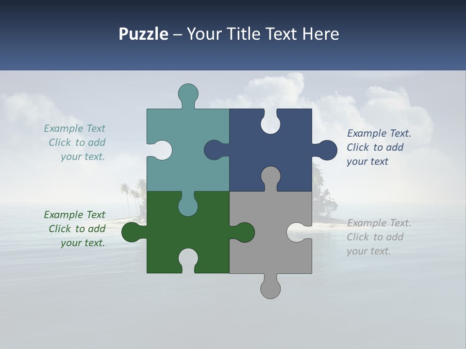 A Small Island In The Middle Of A Body Of Water PowerPoint Template