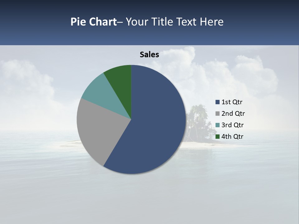 A Small Island In The Middle Of A Body Of Water PowerPoint Template