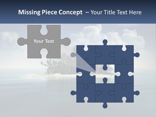 A Small Island In The Middle Of A Body Of Water PowerPoint Template