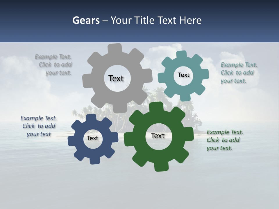 A Small Island In The Middle Of A Body Of Water PowerPoint Template