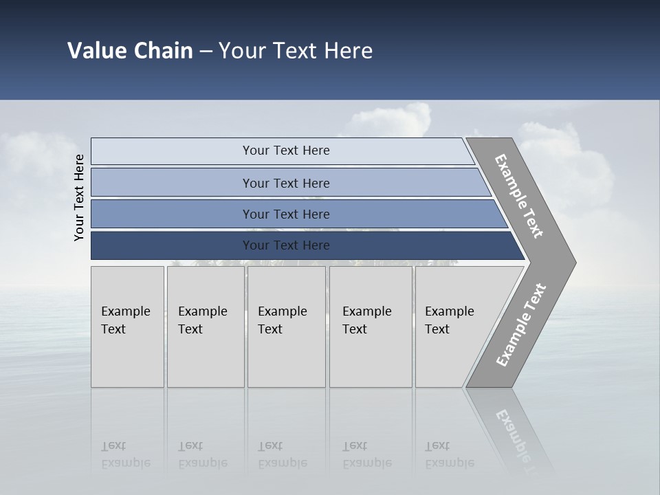 A Small Island In The Middle Of A Body Of Water PowerPoint Template