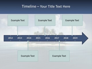 A Small Island In The Middle Of A Body Of Water PowerPoint Template