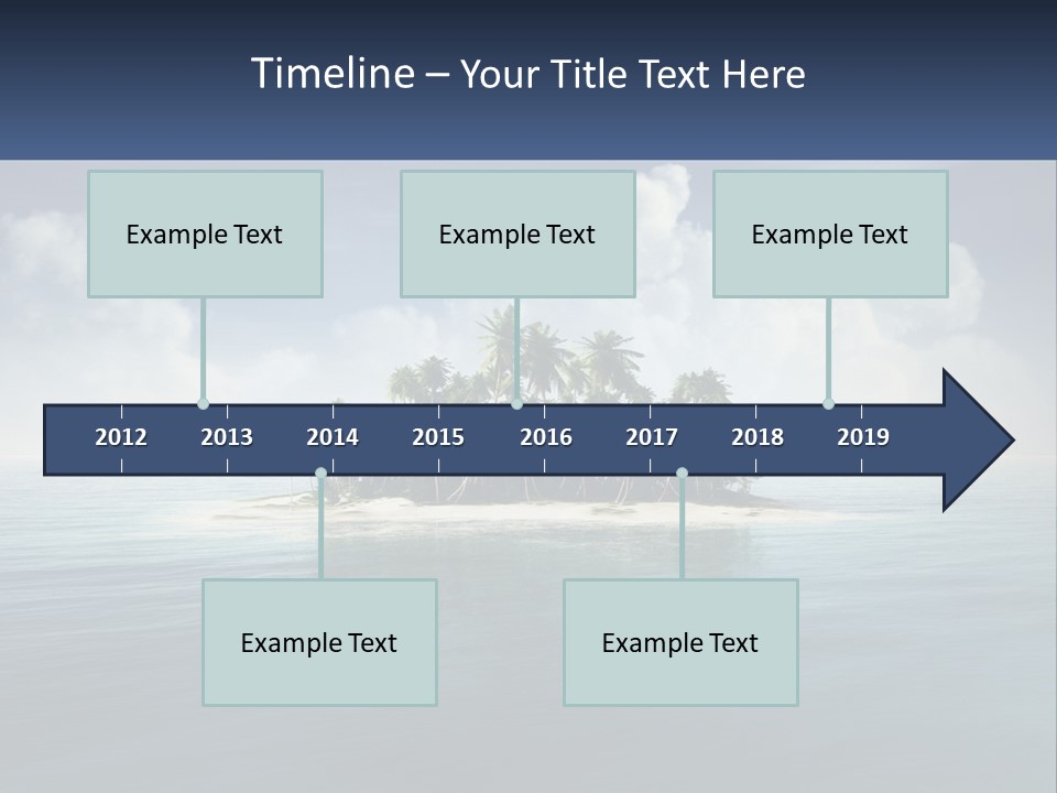 A Small Island In The Middle Of A Body Of Water PowerPoint Template