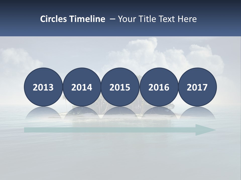 A Small Island In The Middle Of A Body Of Water PowerPoint Template