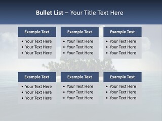 A Small Island In The Middle Of A Body Of Water PowerPoint Template