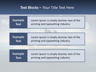 A Small Island In The Middle Of A Body Of Water PowerPoint Template