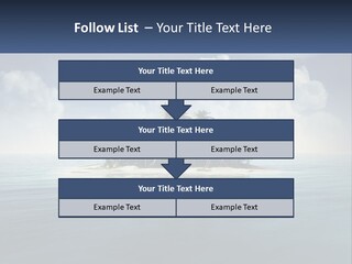 A Small Island In The Middle Of A Body Of Water PowerPoint Template