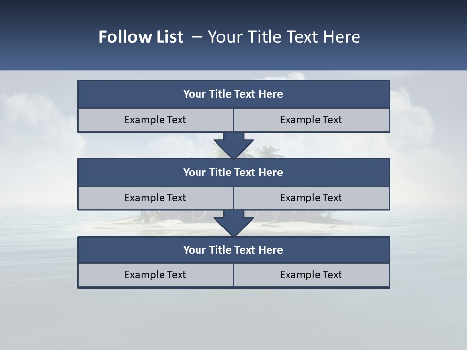 A Small Island In The Middle Of A Body Of Water PowerPoint Template