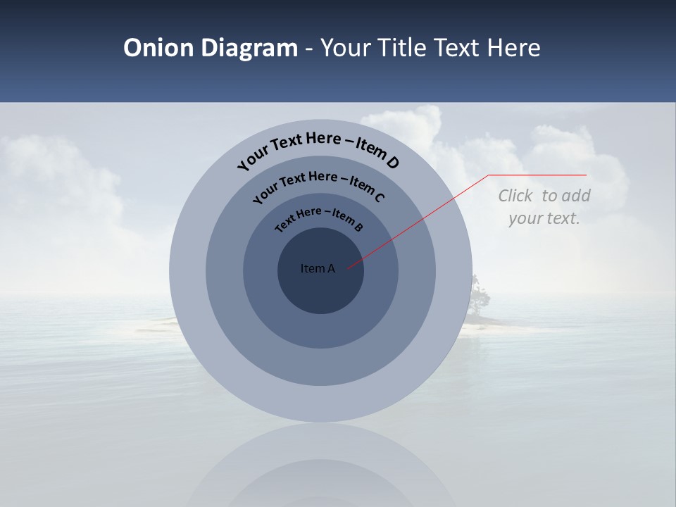 A Small Island In The Middle Of A Body Of Water PowerPoint Template