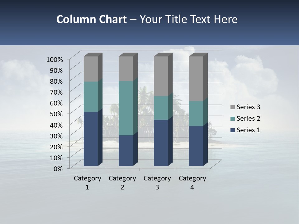 A Small Island In The Middle Of A Body Of Water PowerPoint Template