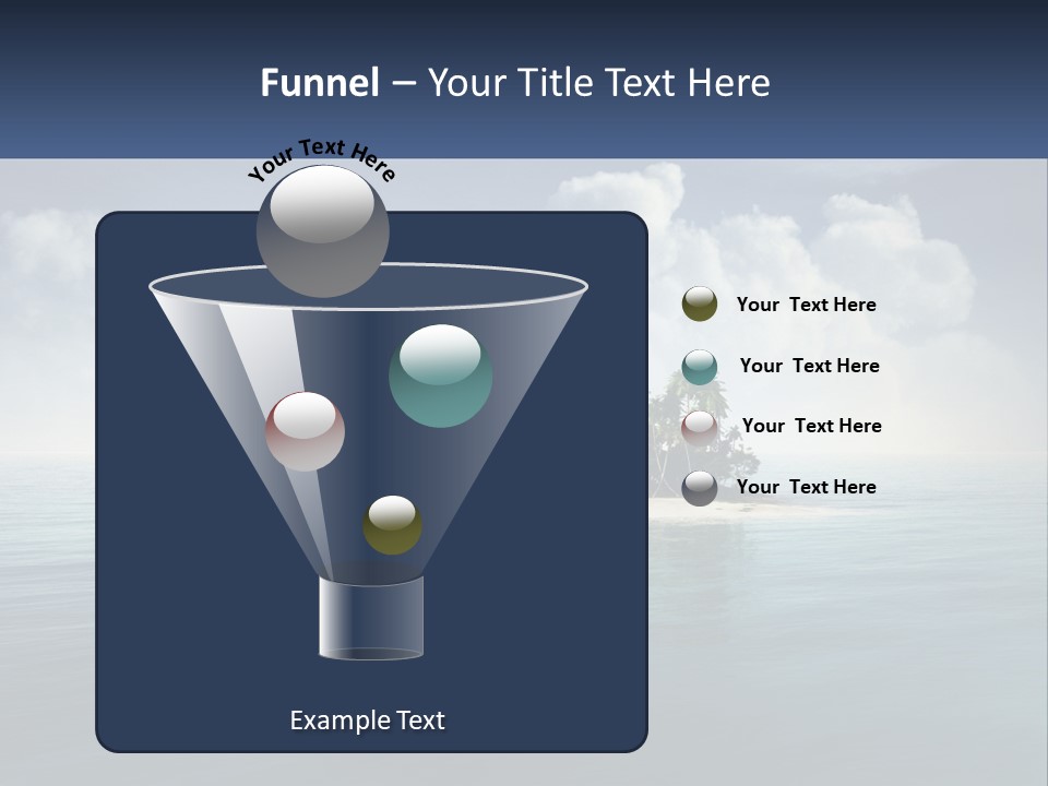 A Small Island In The Middle Of A Body Of Water PowerPoint Template