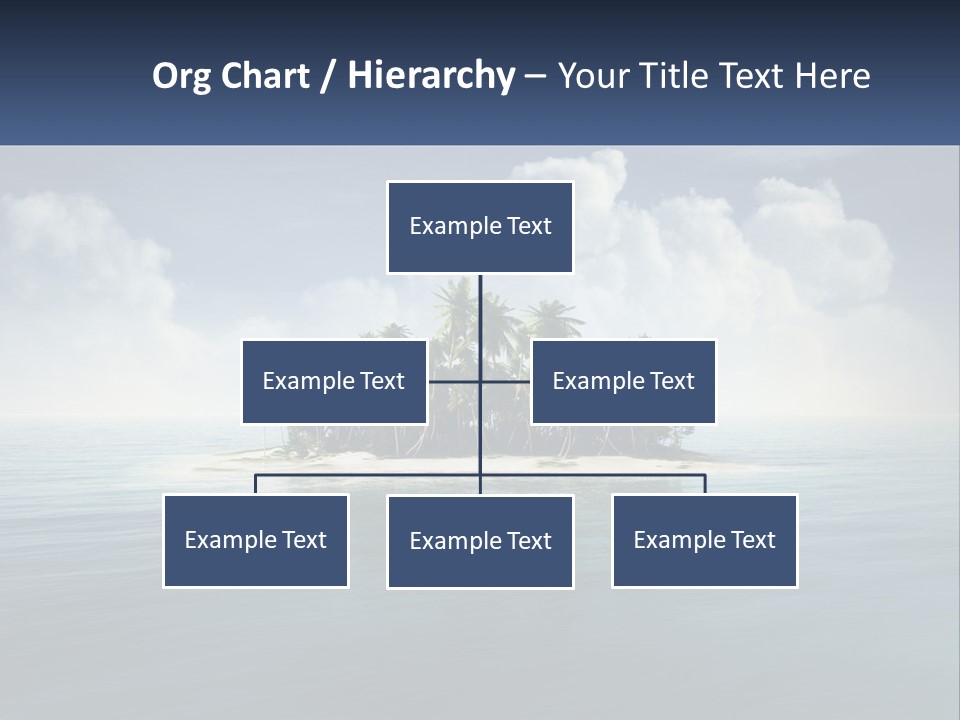 A Small Island In The Middle Of A Body Of Water PowerPoint Template