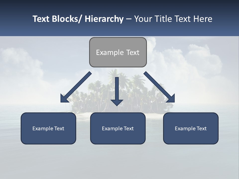 A Small Island In The Middle Of A Body Of Water PowerPoint Template