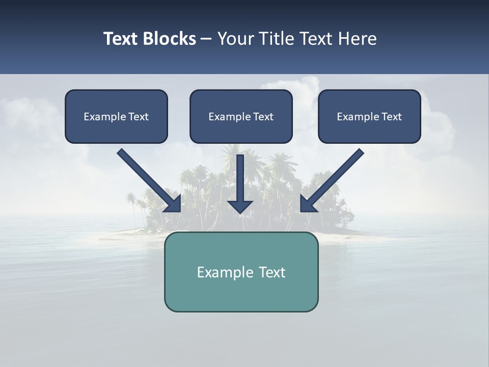 A Small Island In The Middle Of A Body Of Water PowerPoint Template