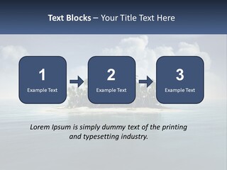 A Small Island In The Middle Of A Body Of Water PowerPoint Template