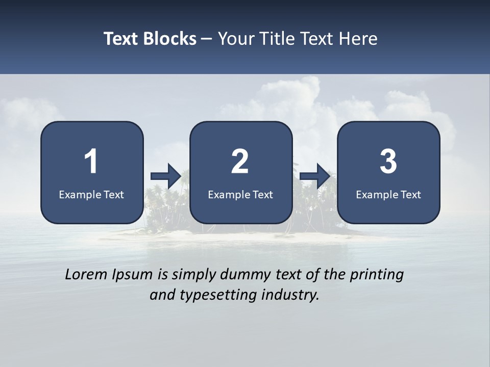 A Small Island In The Middle Of A Body Of Water PowerPoint Template
