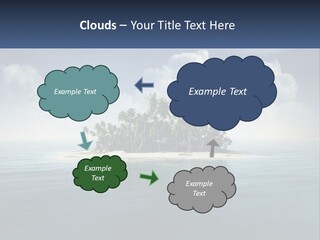 A Small Island In The Middle Of A Body Of Water PowerPoint Template