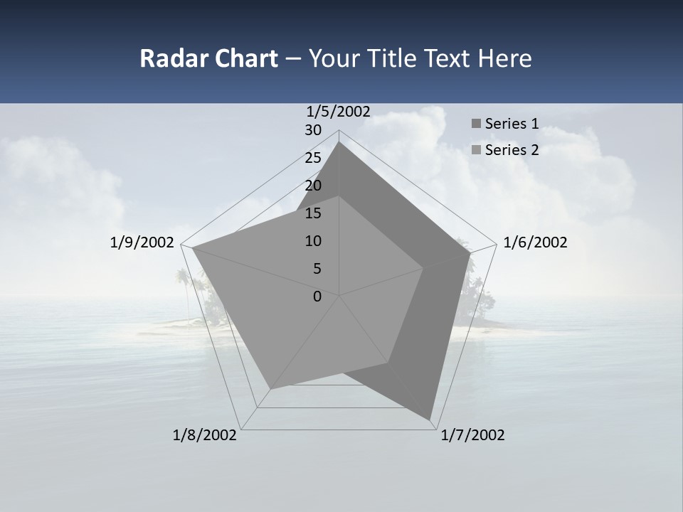 A Small Island In The Middle Of A Body Of Water PowerPoint Template