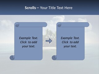 A Small Island In The Middle Of A Body Of Water PowerPoint Template