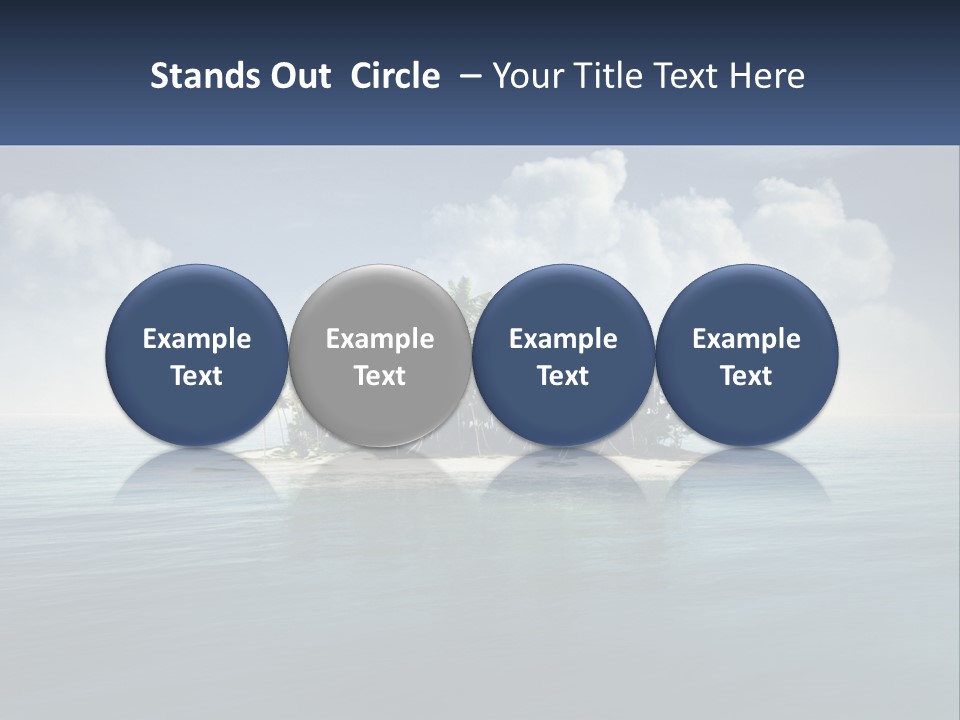 A Small Island In The Middle Of A Body Of Water PowerPoint Template