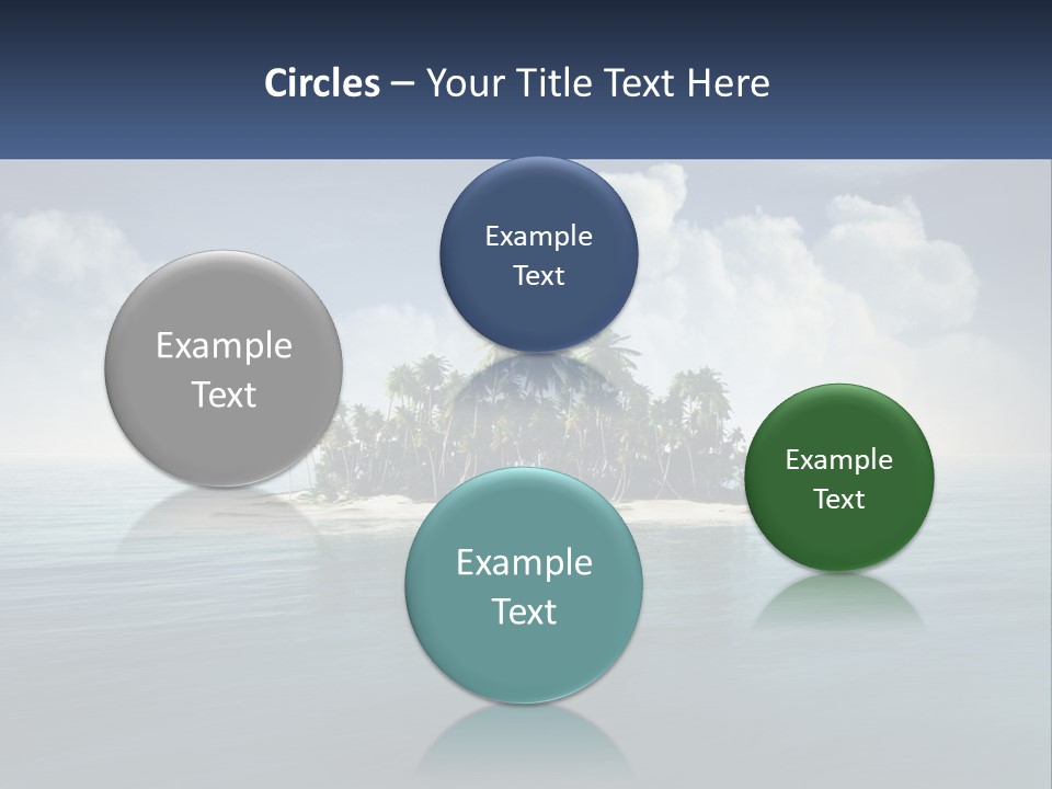 A Small Island In The Middle Of A Body Of Water PowerPoint Template