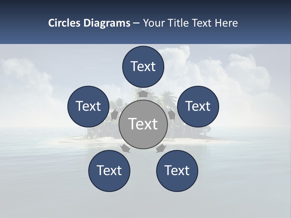 A Small Island In The Middle Of A Body Of Water PowerPoint Template