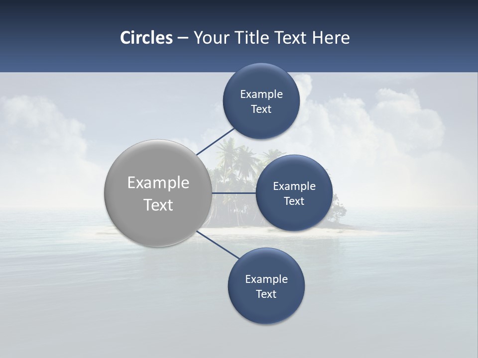 A Small Island In The Middle Of A Body Of Water PowerPoint Template