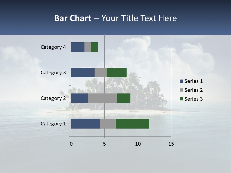 A Small Island In The Middle Of A Body Of Water PowerPoint Template