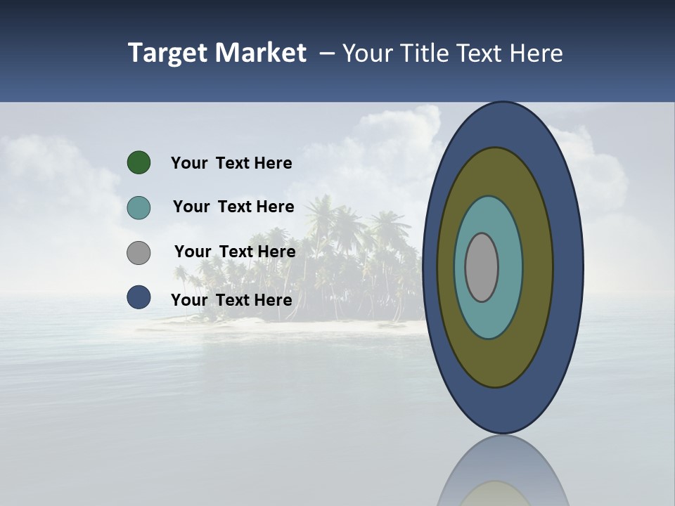 A Small Island In The Middle Of A Body Of Water PowerPoint Template