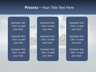 A Small Island In The Middle Of A Body Of Water PowerPoint Template