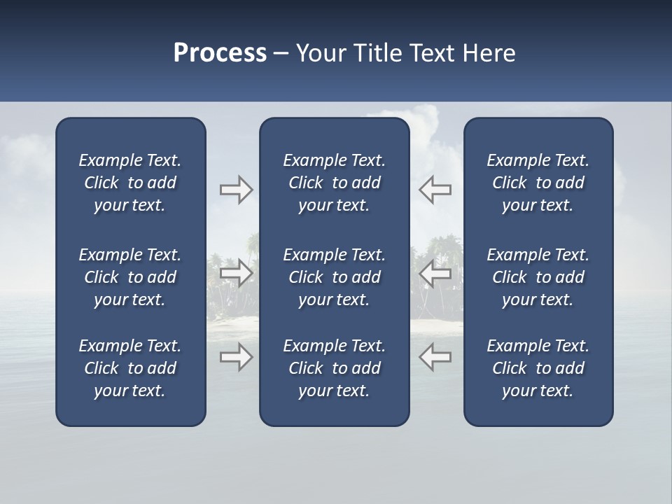 A Small Island In The Middle Of A Body Of Water PowerPoint Template