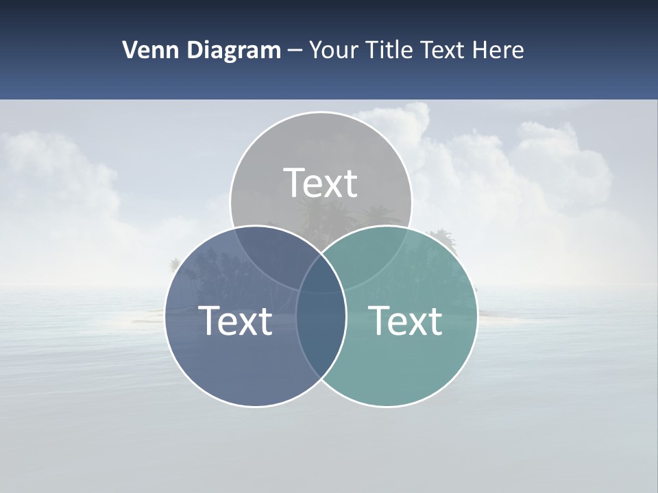 A Small Island In The Middle Of A Body Of Water PowerPoint Template
