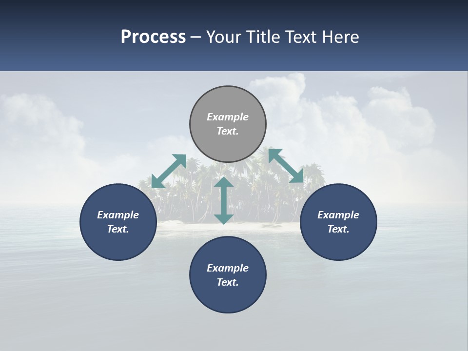 A Small Island In The Middle Of A Body Of Water PowerPoint Template