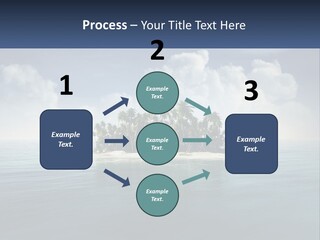 A Small Island In The Middle Of A Body Of Water PowerPoint Template